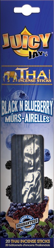 Juicy Jay`s - Black N Blueberry - 20 Thai Incense Sticks