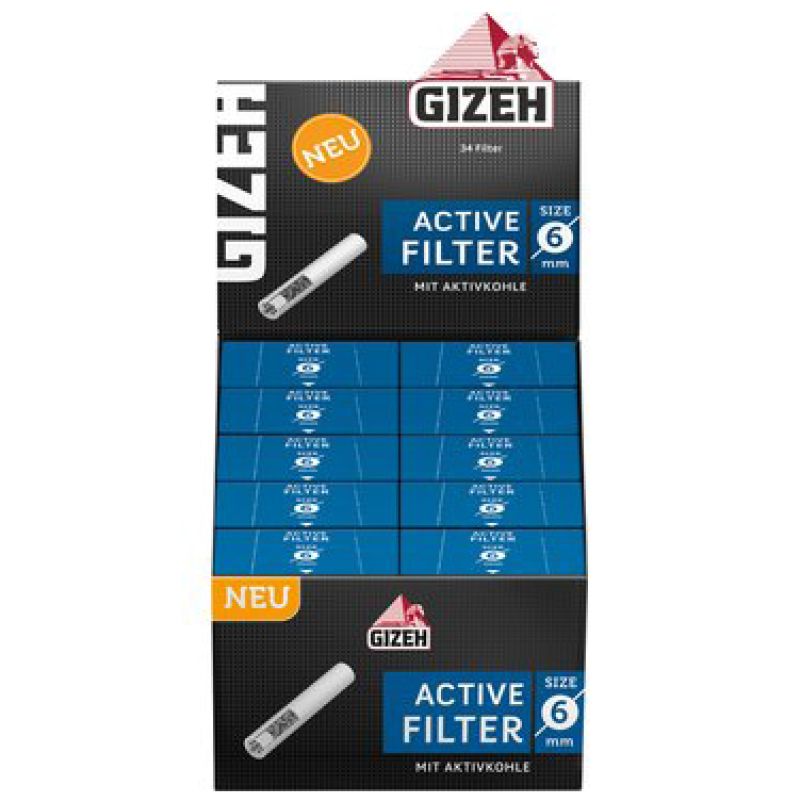 GIZEH Active Filter 6mm 10 x 34Stk