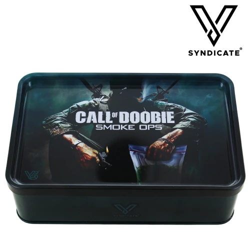 Große Metallbox mit V-Syndicate-Tablett © Call of Doobie