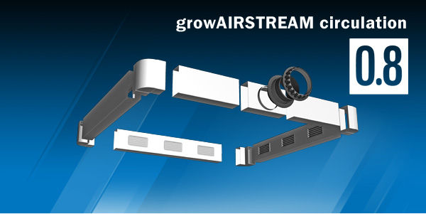 GrowSYSTEM AirStream Circulation 0.8 - 80 x 80cm