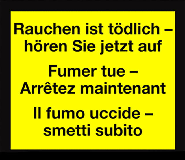 Rauchen ist tödlich