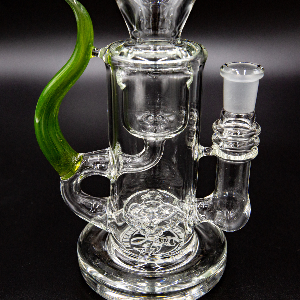 Badabing Glas Special Edition Incycler 14mm Green Horn Unikat