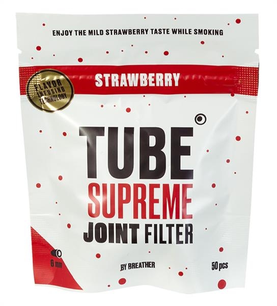 Tube Supreme Joint Filter - Strawberry - 6mm - 50 Stück