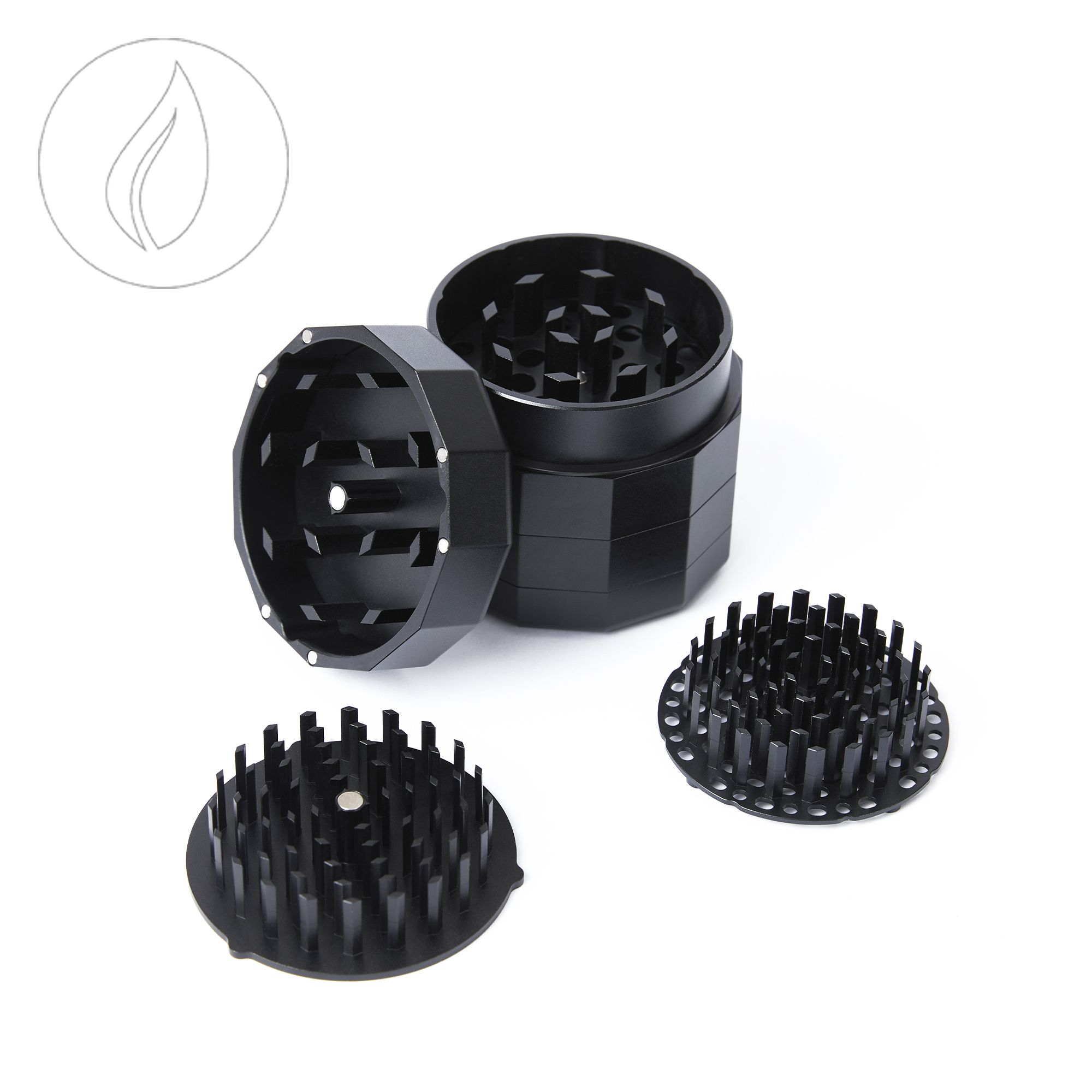 CAPU Herb Grinder Frequent Flyer Black