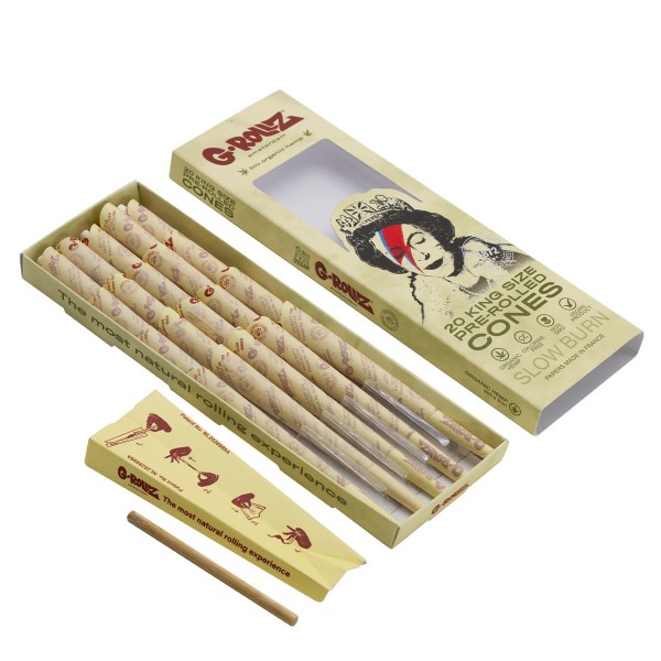 G-Rollz | Banksy Graffiti "Lizzie Stardust" Organic Hemp - 20 King Size Cones