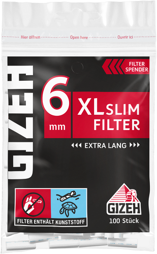 GIZEH BLACK® XL SLIM FILTER 100Stk