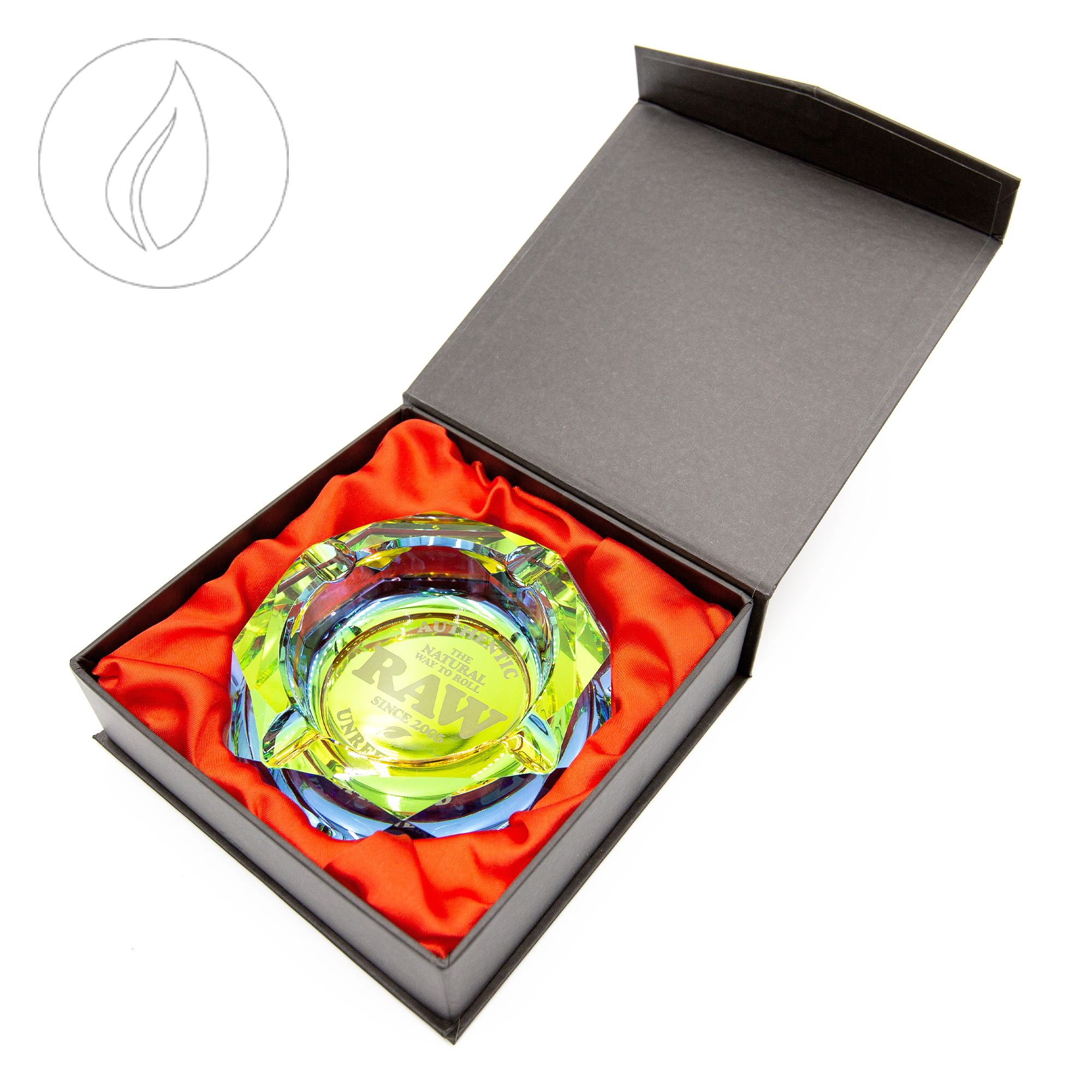 RAW Rainbow Glass Ashtray
