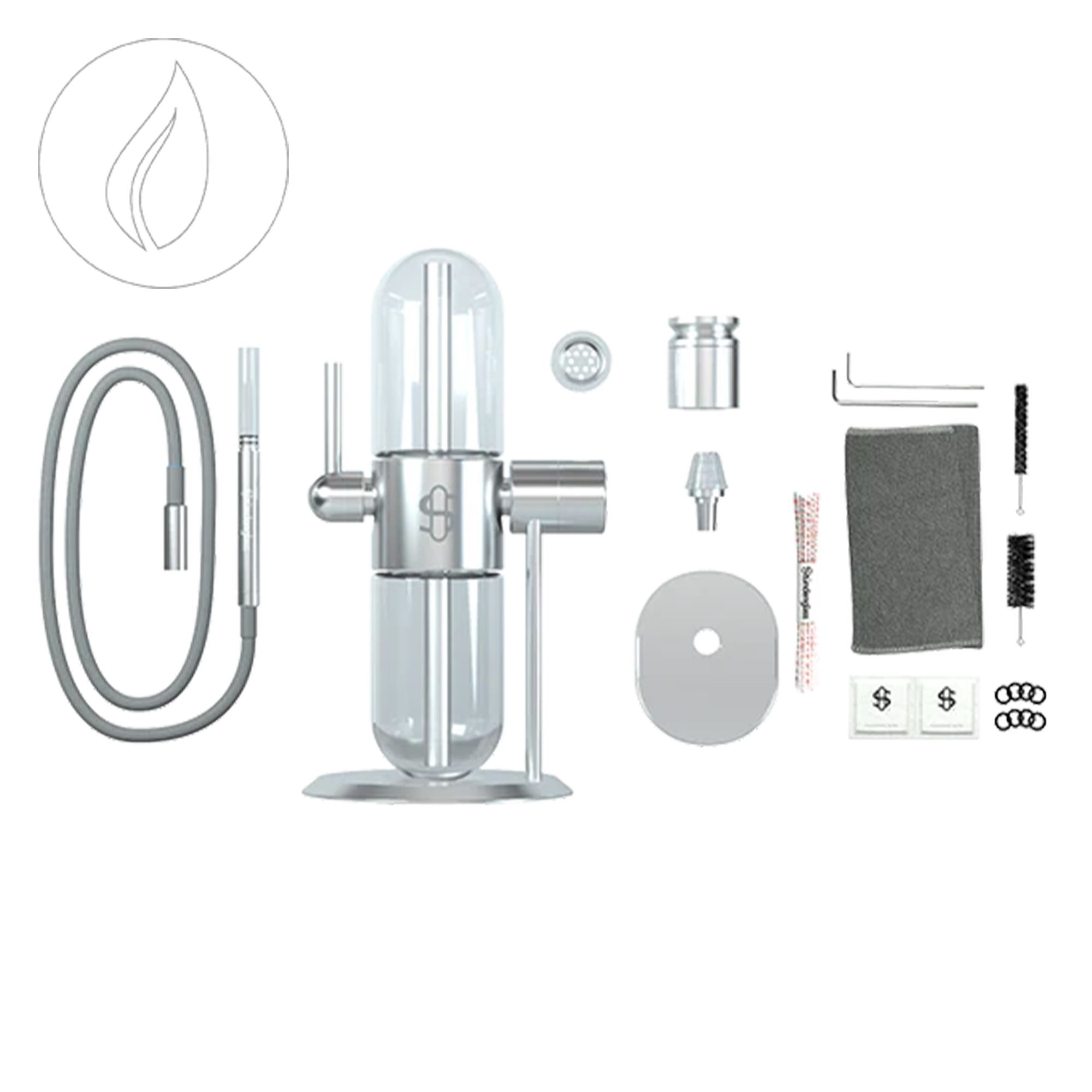 Stündenglass Gravity Hookah Silver Polished