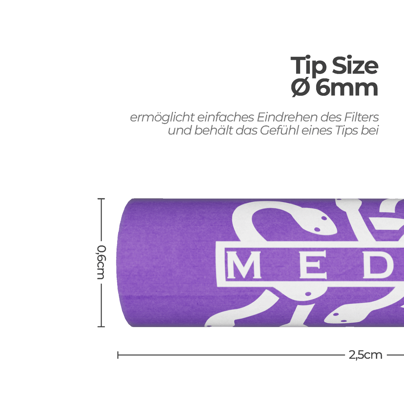 MedusaFilters - 50er Pack - Violet Edition - Hybrid Aktivkohlefilter