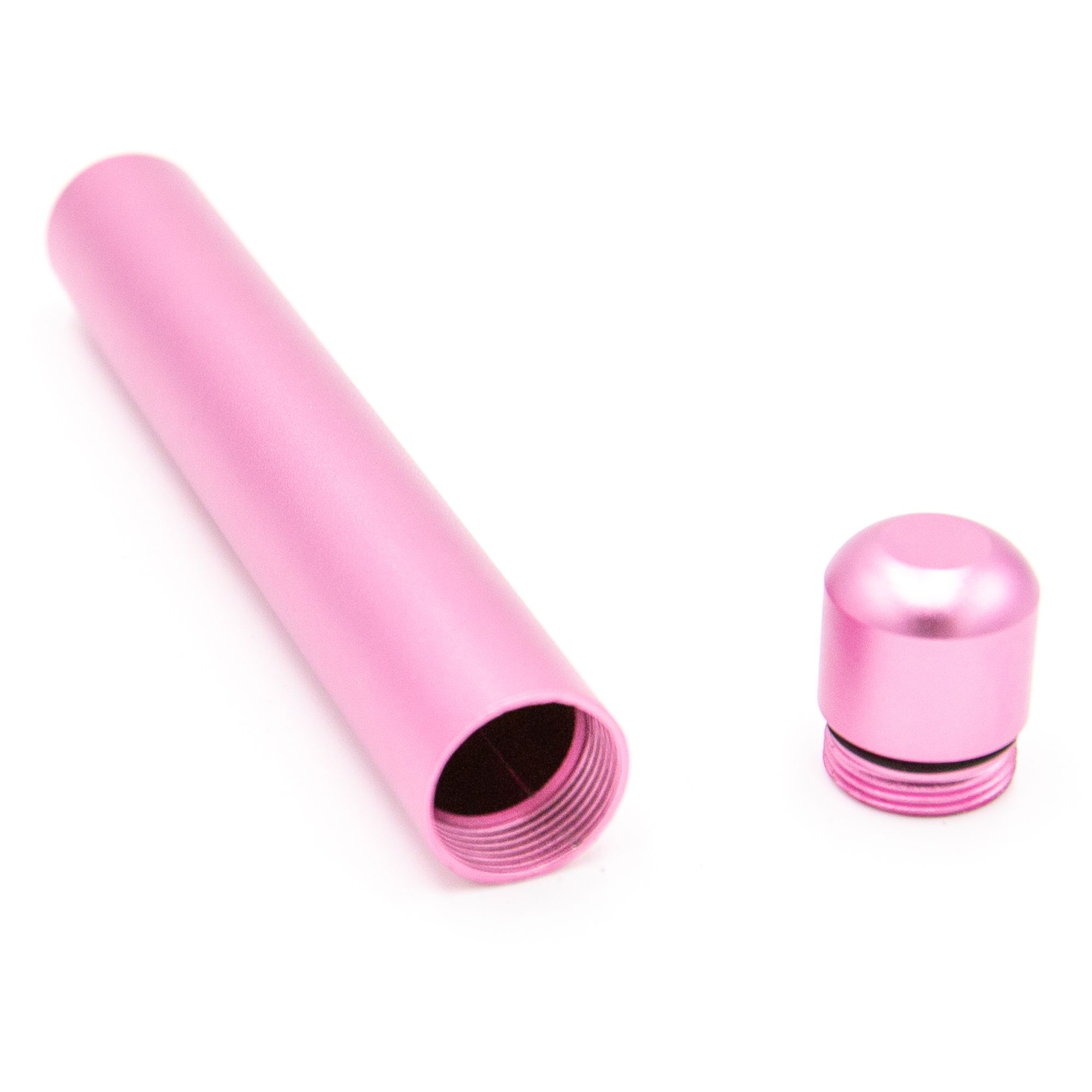 Smell Proof Metal Tube Pink 12 x 1.8 cm
