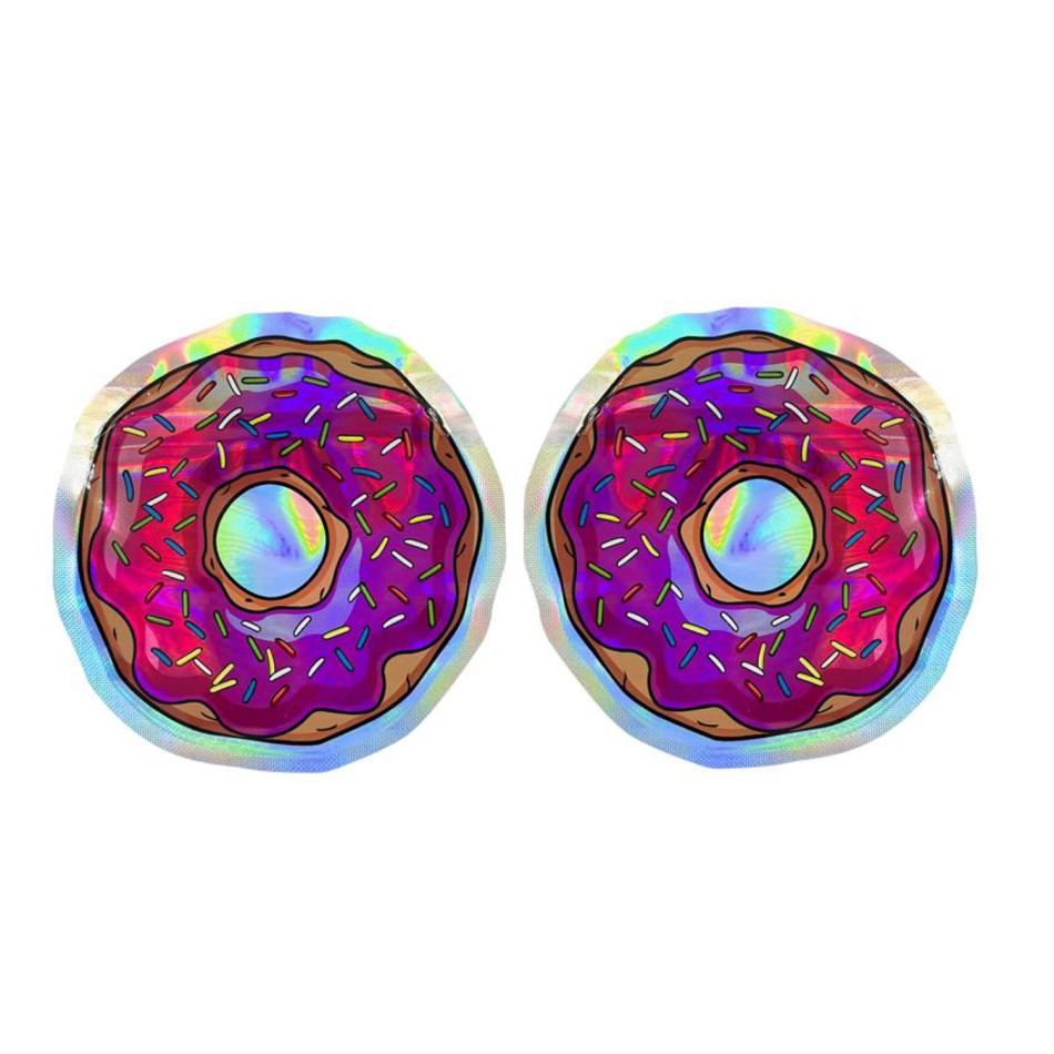 Mylar-Beutel "DONUT" (Cali Pack) mit Zipper, 3,5 g – VE-100