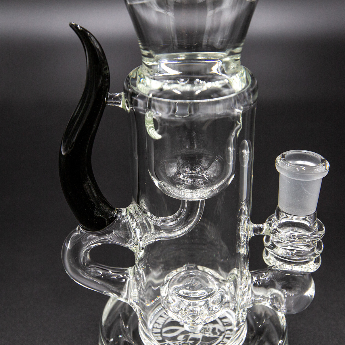 Badabing Glas Special Edition Incycler 14mm Black Horn Unikat