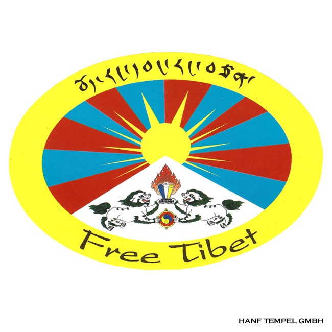 Aufkleber - Free Tibet