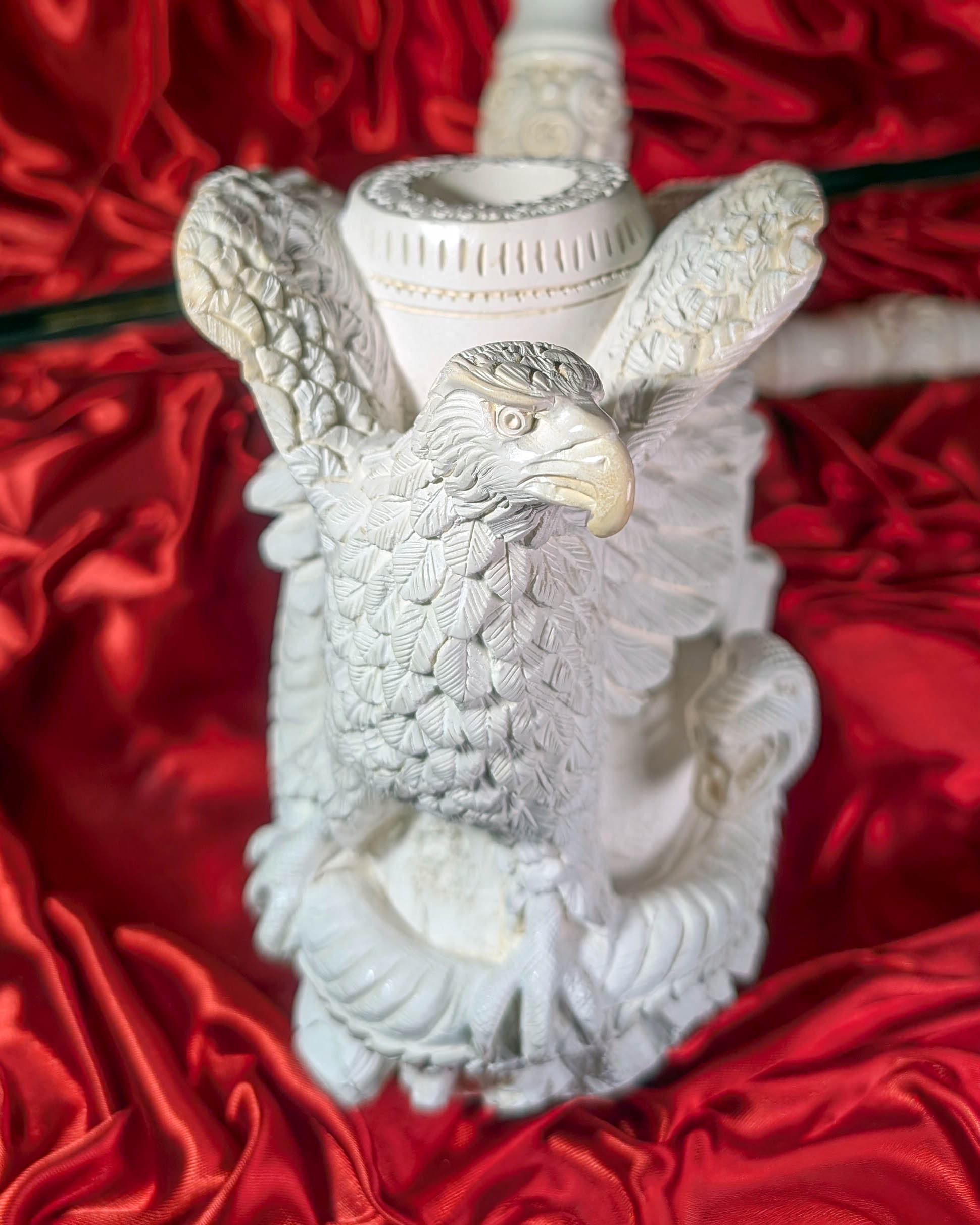 grosse Meerschaumpfeife - Adler mit Schlange