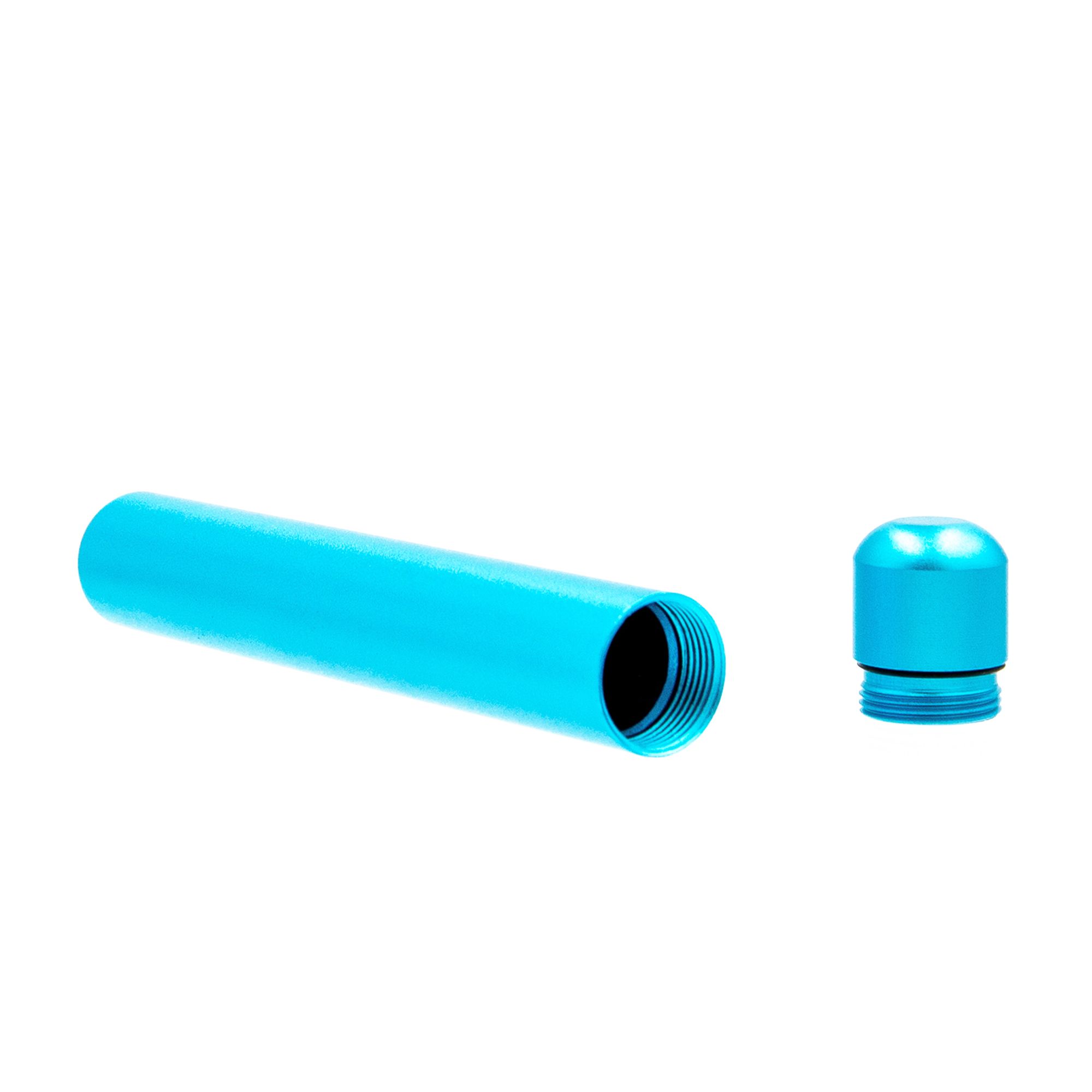 Smell Proof Metal Tube Blue 12 x 1.8 cm