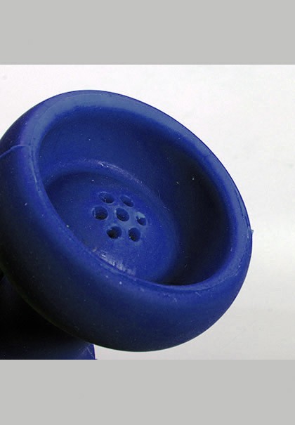Shisha Kopf aus Silikon Blau klein
