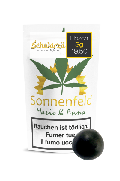 Sonnenfeld - CBD Hasch - Schwarzä - 3 Gramm