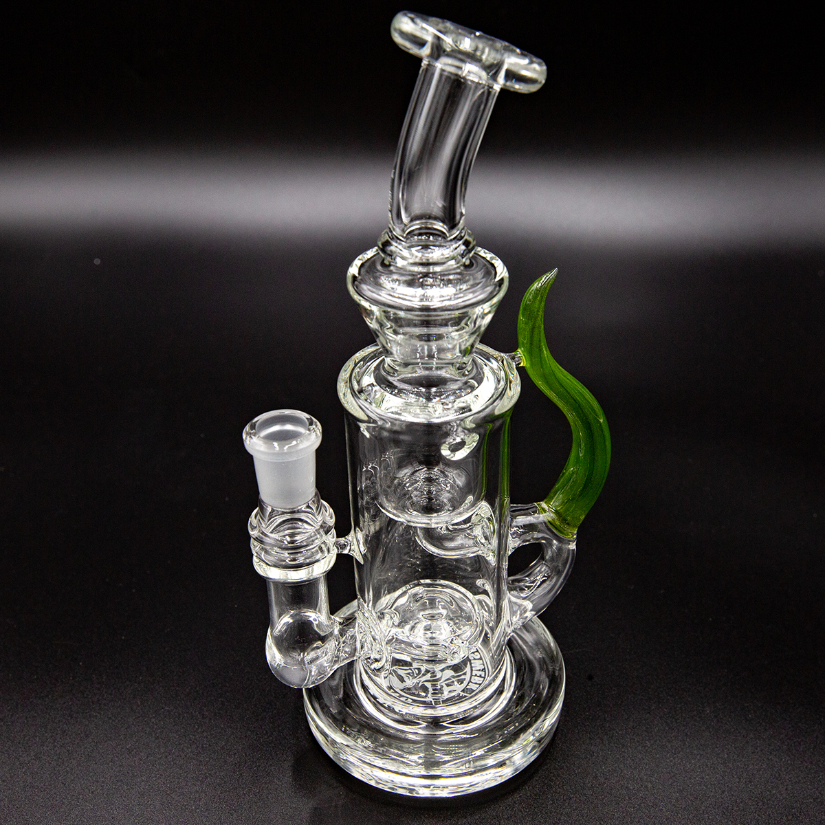 Badabing Glas Special Edition Incycler 14mm Green Horn Unikat