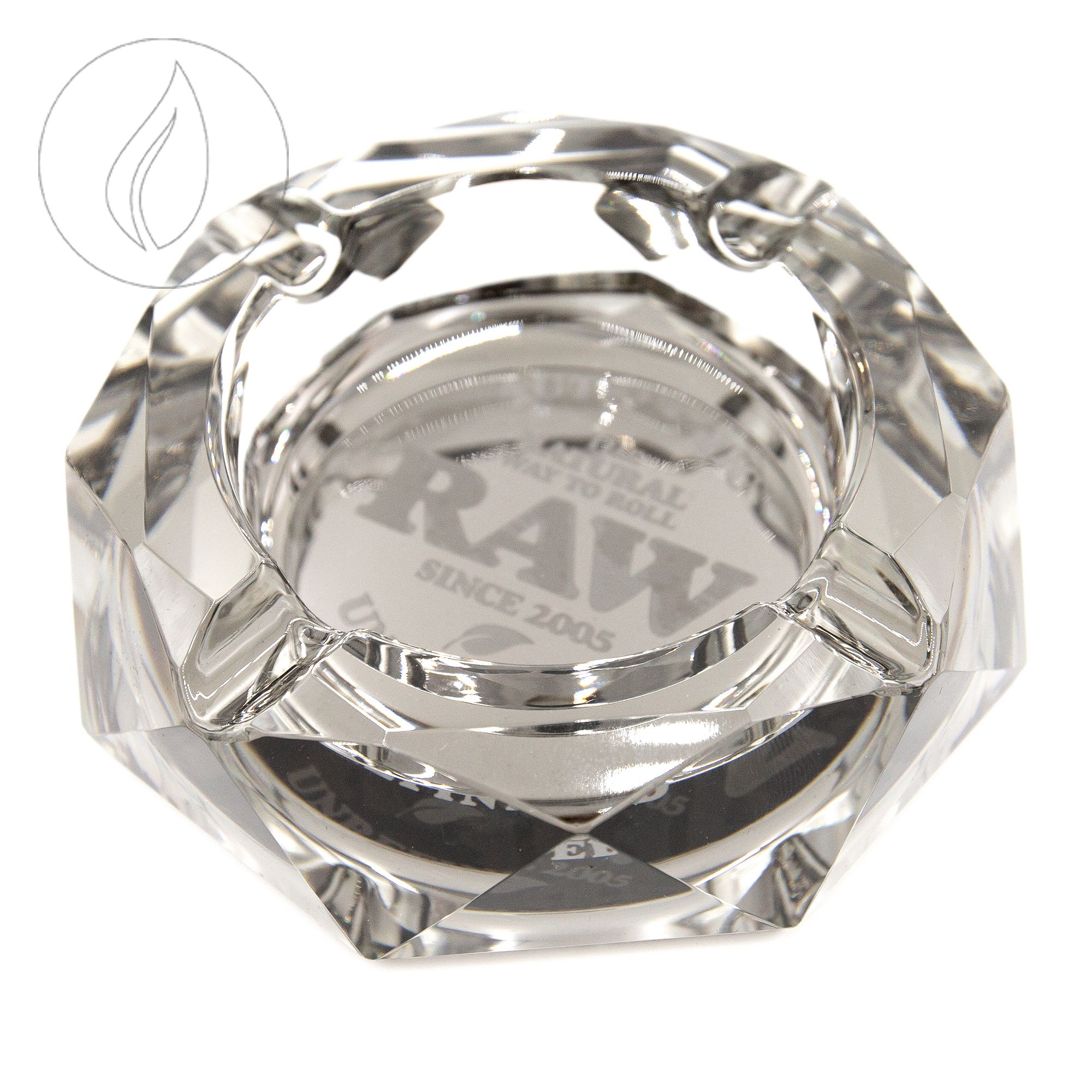 RAW The Dark Side Glass Ashtray