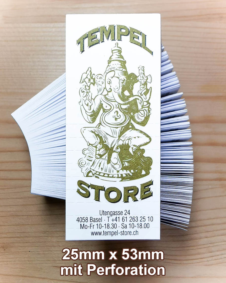 Tempel Store Filter schmal - 200 Blatt - perforiert