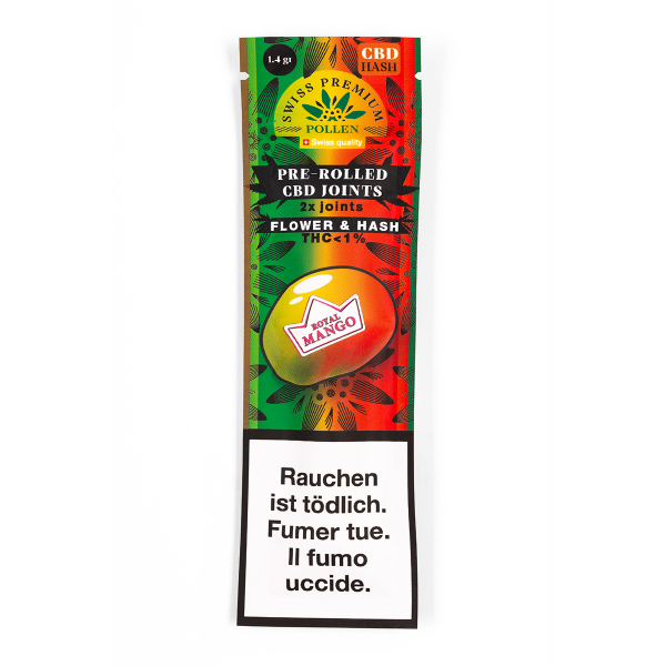 Swiss Premium Pollen Pre Rolled Joint Mango Haze 2pcs