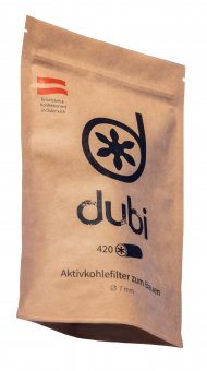 dubi - Super-Durchzug Aktivkohlefilter, Packung mit 420 Stück, 7mm Ø