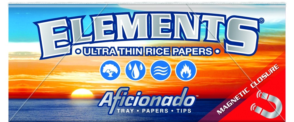 Elements Aficionado King Size Papers Tips + Rolling-Tray