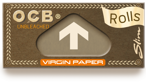 OCB Slim Virgin Rolls Unbleached Box (24)