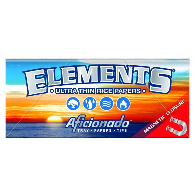 Elements Aficionado 1 1/4 Papers Tips + Rolling-Tray