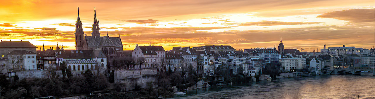 Sonnenuntergang Münster Basel