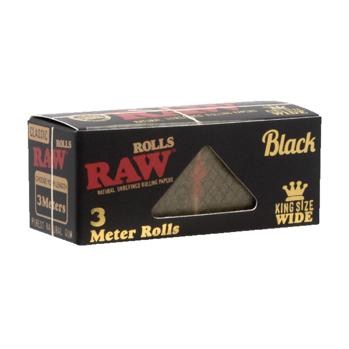 RAW Black Classic Rolls King Size 3 m Box