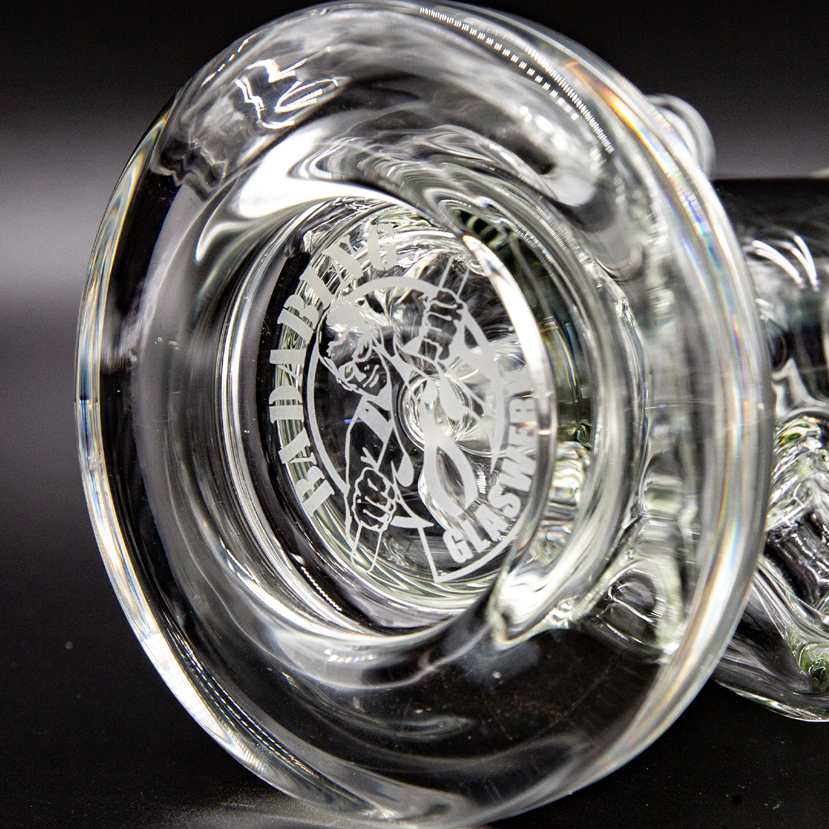 Badabing Glas Special Edition Incycler 14mm Green Horn Unikat