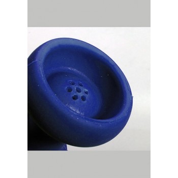 Shisha Kopf aus Silikon Blau gross