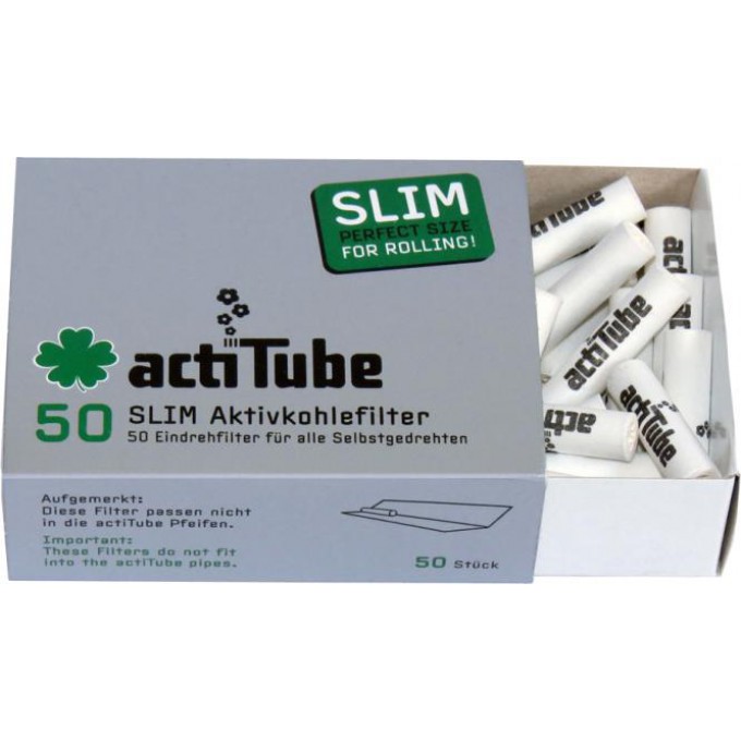 Acti Tube Box  10 x 50 Slim Aktivkohlefilter